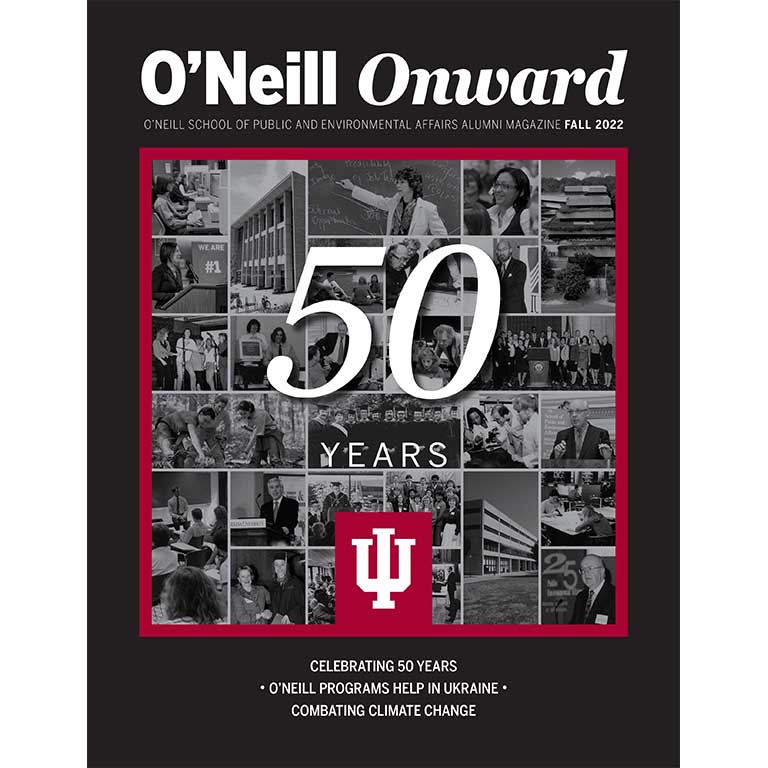 O'Neill Onward cover with many small photos in black and white